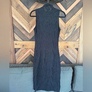 House of Harlow 1960 Black Textured BodyCon Dress Size small